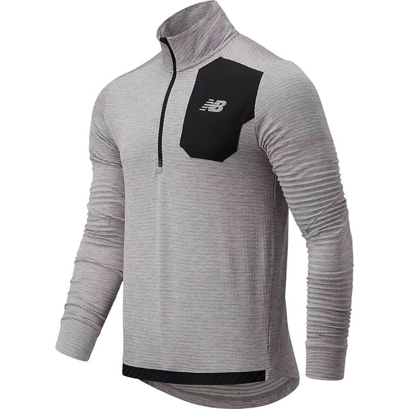 New Balance Mens Impact Run Grid Back Half Zip Top-2